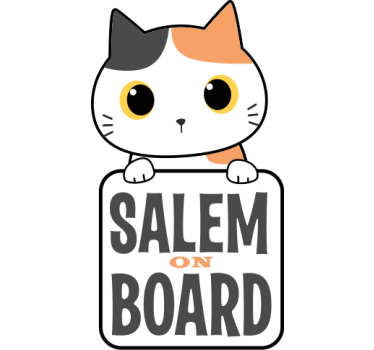 Car sticker cute cat sign - TenStickers
