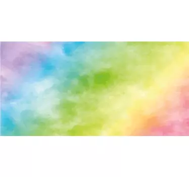 Colorful watercolor rainbow decals for furniture - TenStickers