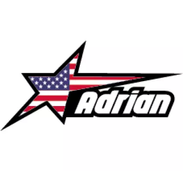 Motorbike sticker star with flag - TenStickers
