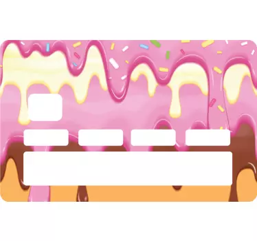 Iced Dessert Design credit card sticker - TenStickers