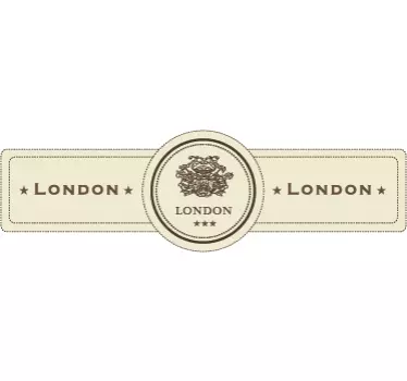 London Vintage Label Decal - TenStickers