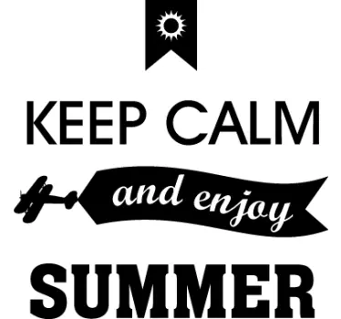 Enjoy Summer Window Sticker - TenStickers