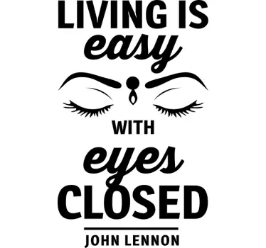 Living is Easy Wall Sticker - TenStickers