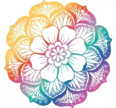 Vibrant botanical wall sticker - TenStickers