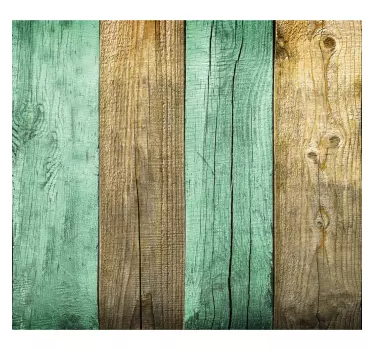 Tile sticker rustic wood design - TenStickers