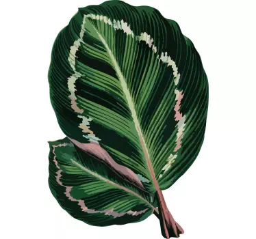 Large Leaf Decoration plant sticker - TenStickers