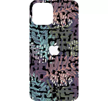 Colorful original splashy flora iPhone decal - TenStickers