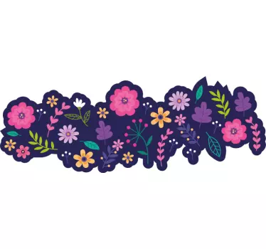 Vibrant Botanical Composition wall sticker - TenStickers