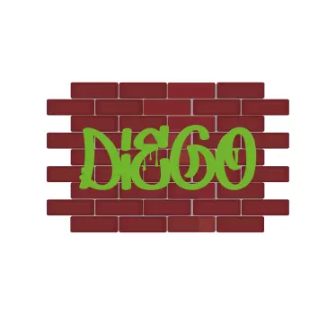 Customisable urban name teenage wall decals - TenStickers
