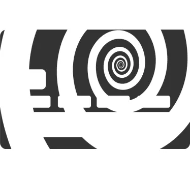 Spiral Pattern Design bank card sticker - TenStickers