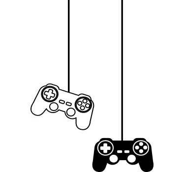 Video game sticker classic game controllers - TenStickers
