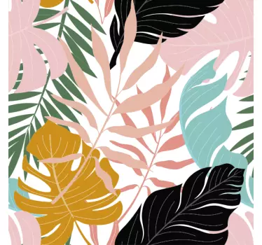 Plant sticker with tropical leaf design - TenStickers