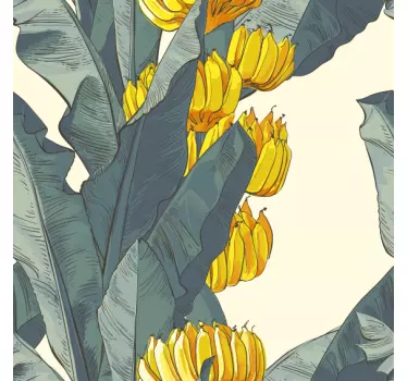 Banana tree artistic pattern decals for furniture - TenStickers