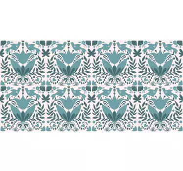 Nature wall sticker floral print design - TenStickers