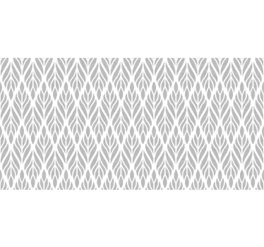 Ethnic floral grey pattern decals for furniture - TenStickers