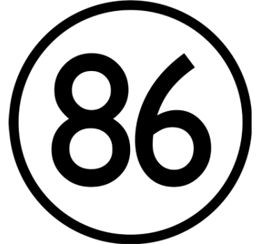 Custom number car and motorbike sticker - TenStickers