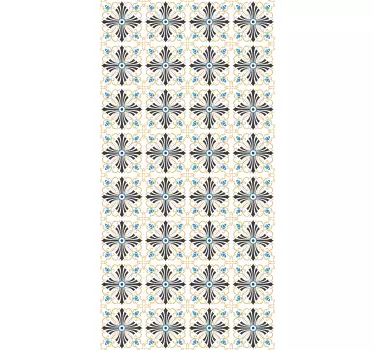 Retro botanical tiles furniture sticker - TenStickers