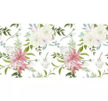 Bloom composition style wall sticker - TenStickers