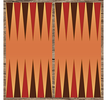 Backgammon Board Furniture Sticker - TenStickers
