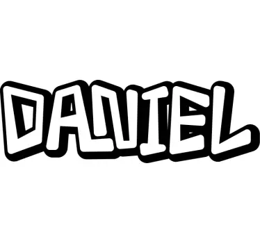 Monocolor retro graffiti text custom sticker - TenStickers