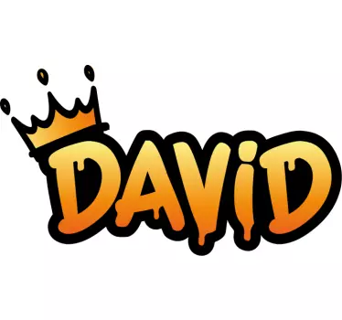 Text sticker personalized name badge - TenStickers
