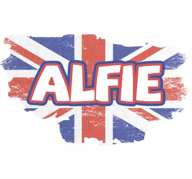 Union Jack Background Location sticker - TenStickers