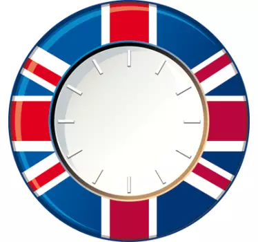Great Britain Stick on Wall Clock - TenStickers