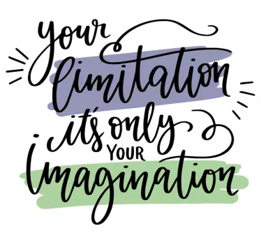 Hand drawn motivational quote stickers - TenStickers