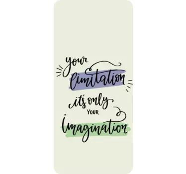 Hand drawn motivational quotation lettering Samsung decals - TenStickers