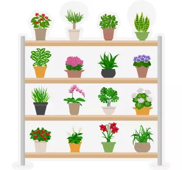 Potted Plant Arrangement wall sticker - TenStickers