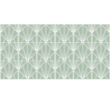 Modern art gren and white deco pattern furniture sticker - TenStickers