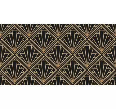 Golden and black squared pattern furniture sticker - TenStickers