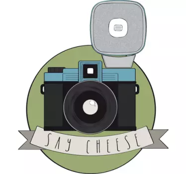 Say Cheese Decorative Sticker - TenStickers