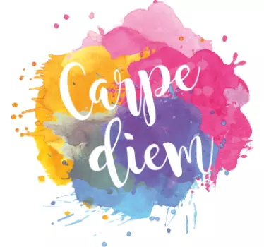 Colorful Live Boldly quote wall sticker - TenStickers