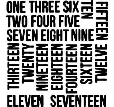 Step numbers stair stickers - TenStickers