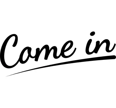 Welcoming come in shop window sticker - TenStickers