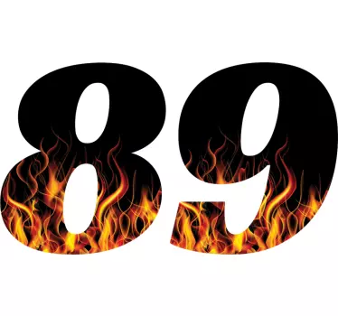 Numbers for Motorcycles Sticker - TenStickers