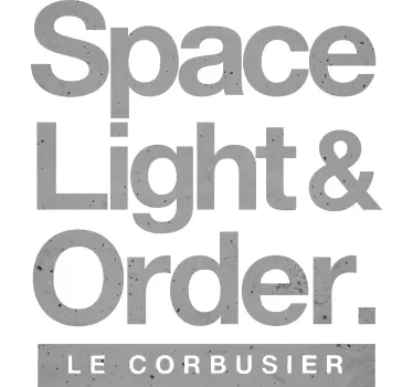 Le Corbusier needs text wall decal - TenStickers