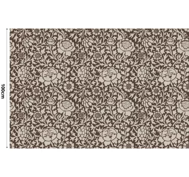 Vintage floral print furniture sticker - TenStickers
