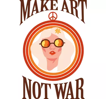 Make art not war religion Stickers - TenStickers