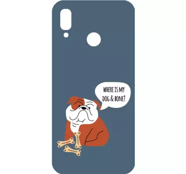 Dog and Bone huawei decal - TenStickers
