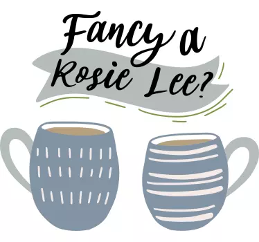 Cockney drinks  popular saying decal - TenStickers