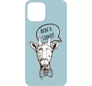 Aving A Giraffe iPhone decal - TenStickers