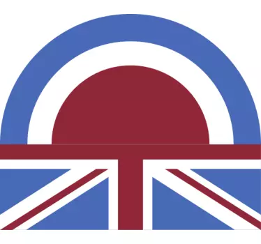 Mod Flag motorcycle stickers - TenStickers