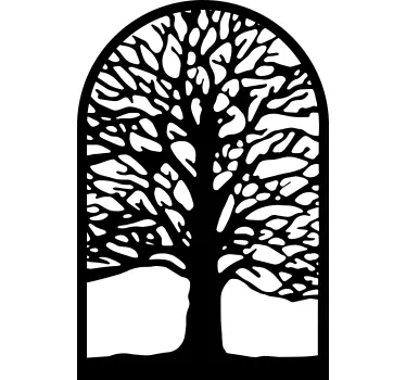 Arched tree vinyl wall sticker - TenStickers