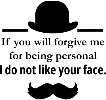 Hercule Poirot Quote character wall decal - TenStickers