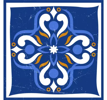 Classic Mediterranean design tile sticker - TenStickers