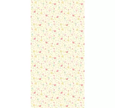 Flowers and Butterflies window decal - TenStickers