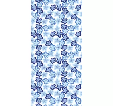 Nordic Flower Pattern window decal - TenStickers