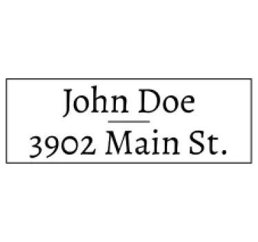 Small street name label mailbox text sticker - TenStickers